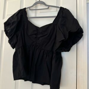 Puff sleeve top - NWOT